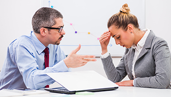 Business people are arguing in their office